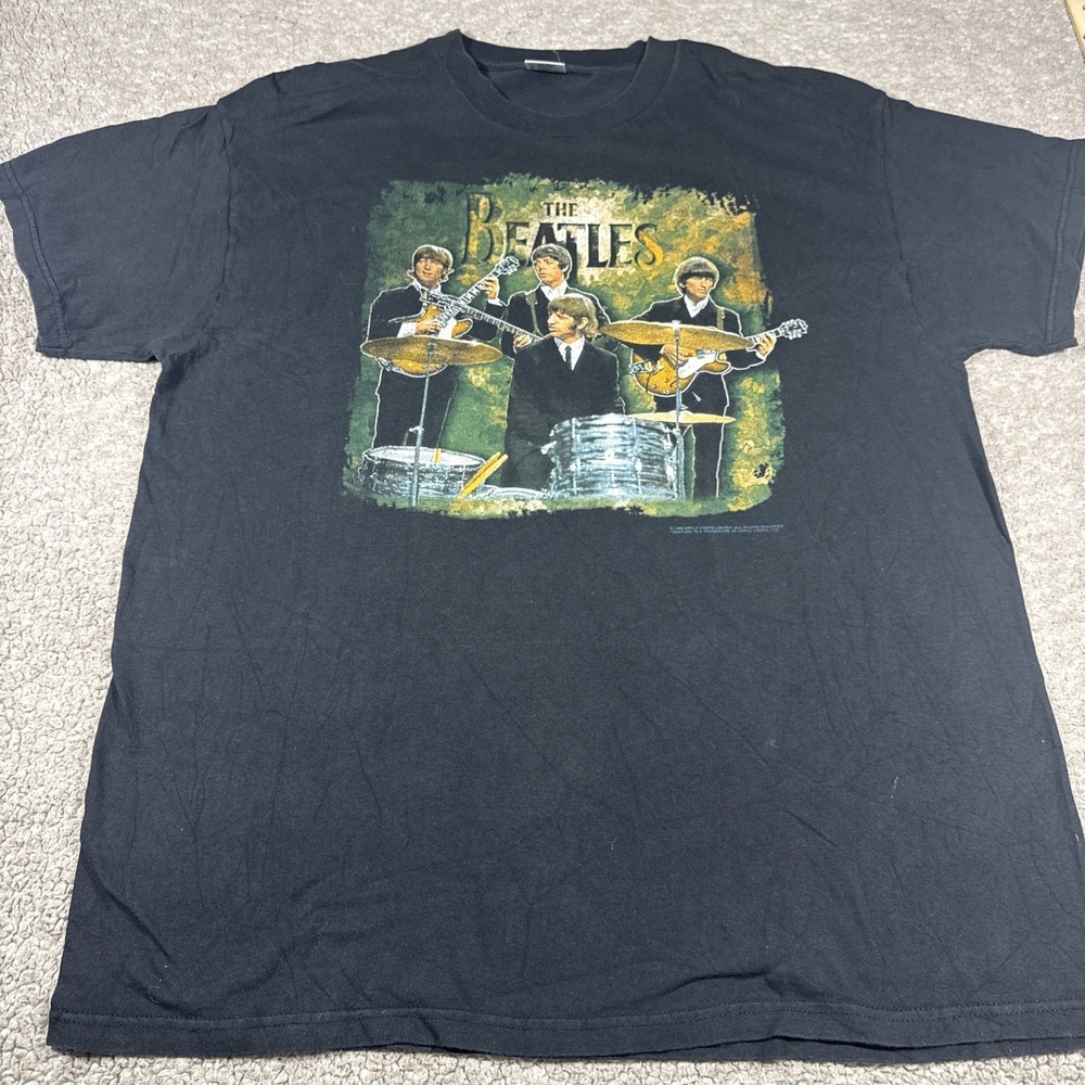 Vintage 1998 The Beatles black graphic tee size XL Original 1990s rare VTG
